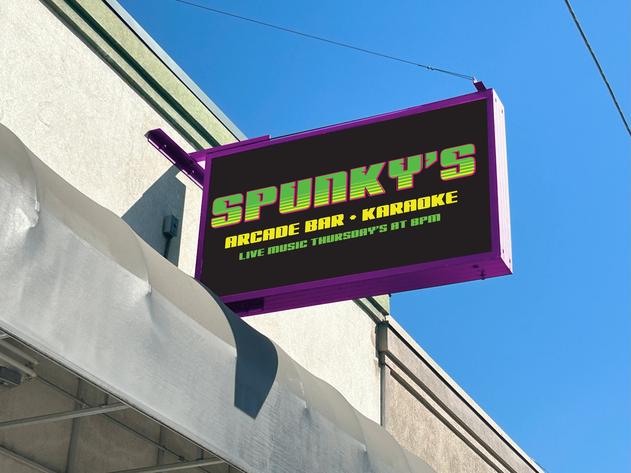 Illuminated awning sign